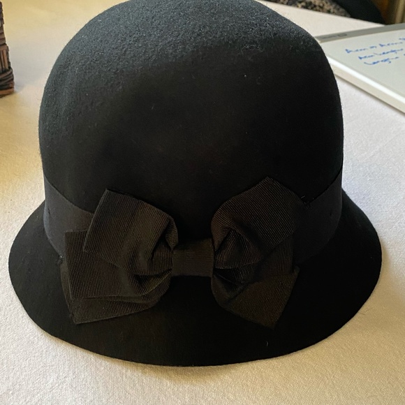 San Diego Hat Co.-Womens Wool Elegant Feminine Black Bow Evening Hat - Picture 7 of 13